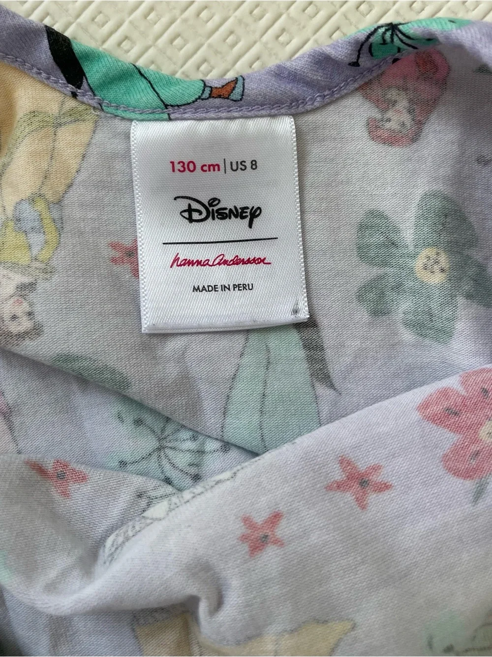 Hanna Andersson Disney Princess Print Short Sleeve Dress